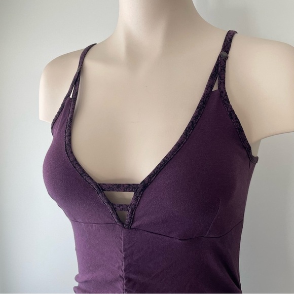 Nomads Hemp Wear Ruched Drop Waist Mini Tank Dress Purple Size Small - Picture 3 of 9